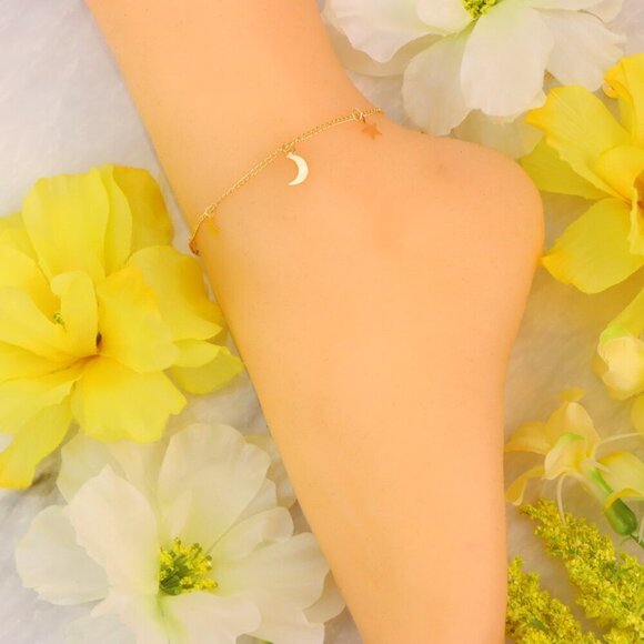 "Minimalist Anklet, Sleek & Modern Design, Women’s Fashion, YC110240-A - Picture 8 of 10